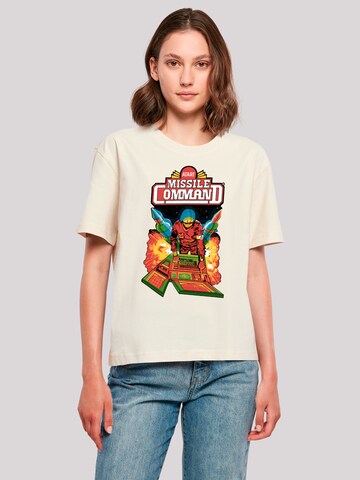 F4NT4STIC Shirt 'Arcade Game Atari Retro' in Beige: front