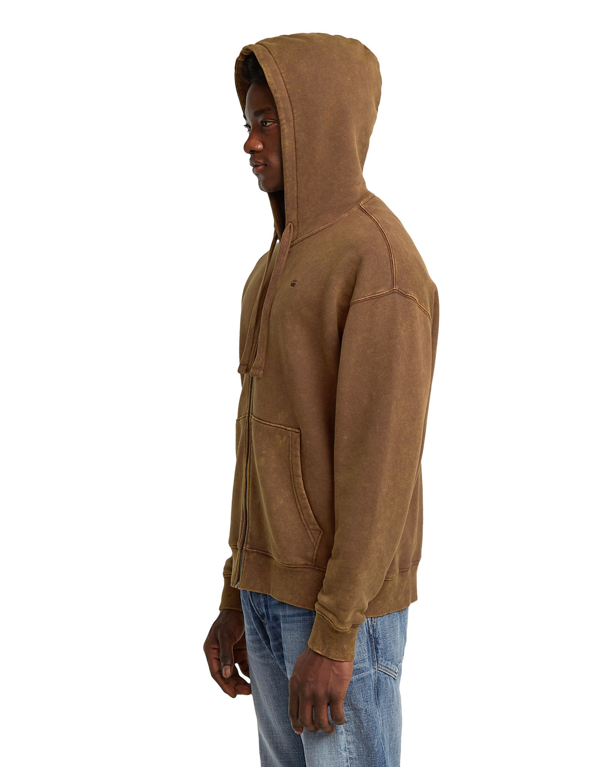 G-STAR Sweatjacke in Braun