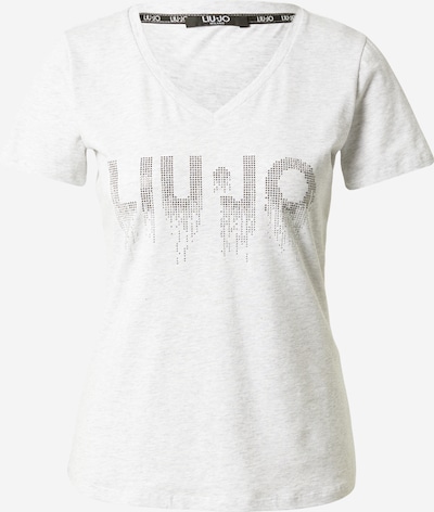 LIU JO JEANS Тениска в сив меланж / сребърно, Преглед на продукта