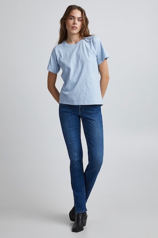 PULZ Jeans T-Shirt 'PZBRIT' in Blau