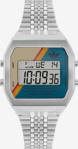 ADIDAS ORIGINALS Digital Watch in Silver: front