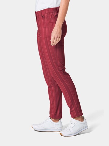 Regular Pantalon Goldner en rouge