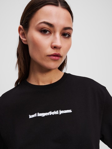 KARL LAGERFELD JEANS Тениска в черно