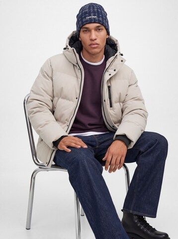 JACK & JONES Зимняя куртка 'JCOTrace' в Серый