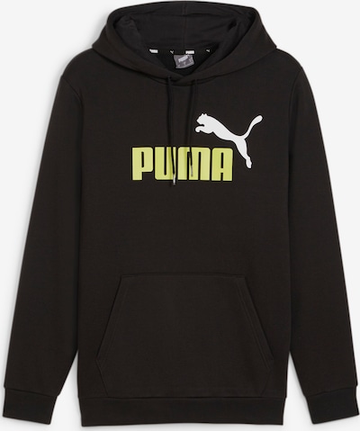 PUMA Sportiska tipa džemperis, krāsa - dzeltens / melns / balts, Preces skats