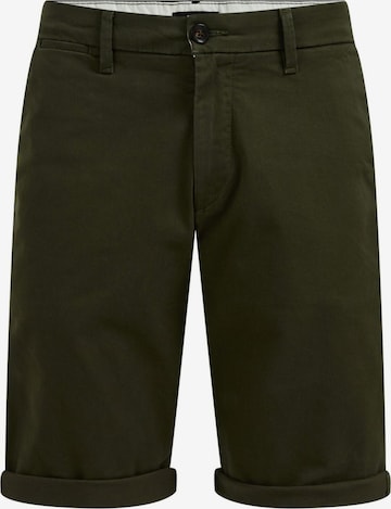 Pantaloni eleganți de la WE Fashion pe verde: față