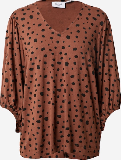SAINT TROPEZ Blusa 'Mina' en marrón rojizo / negro, Vista del producto