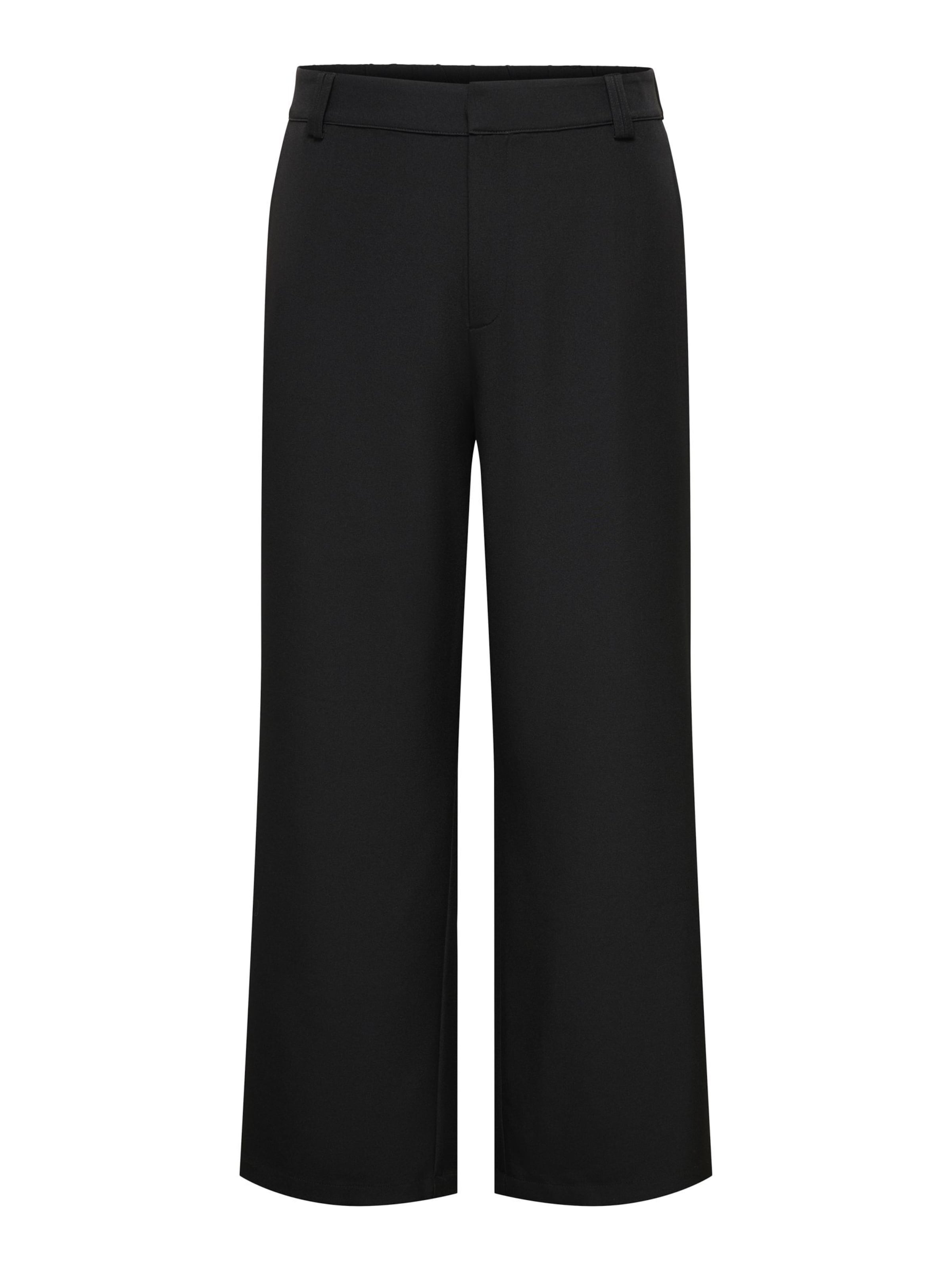 regular Pantaloni con pieghe di ONLY Carmakoma in nero: frontale