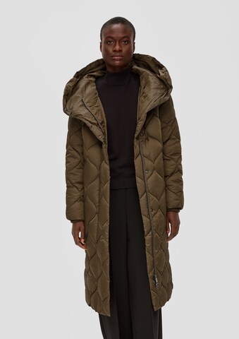 s.Oliver BLACK LABEL Winter Coat in Green: front