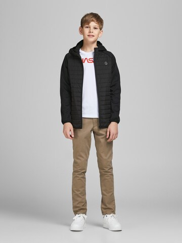 juoda Jack & Jones Junior Demisezoninė striukė 'Multi'