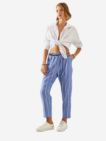 Regular Pantalon Bianco Lucci en bleu