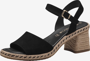 TAMARIS Sandals in Black: front