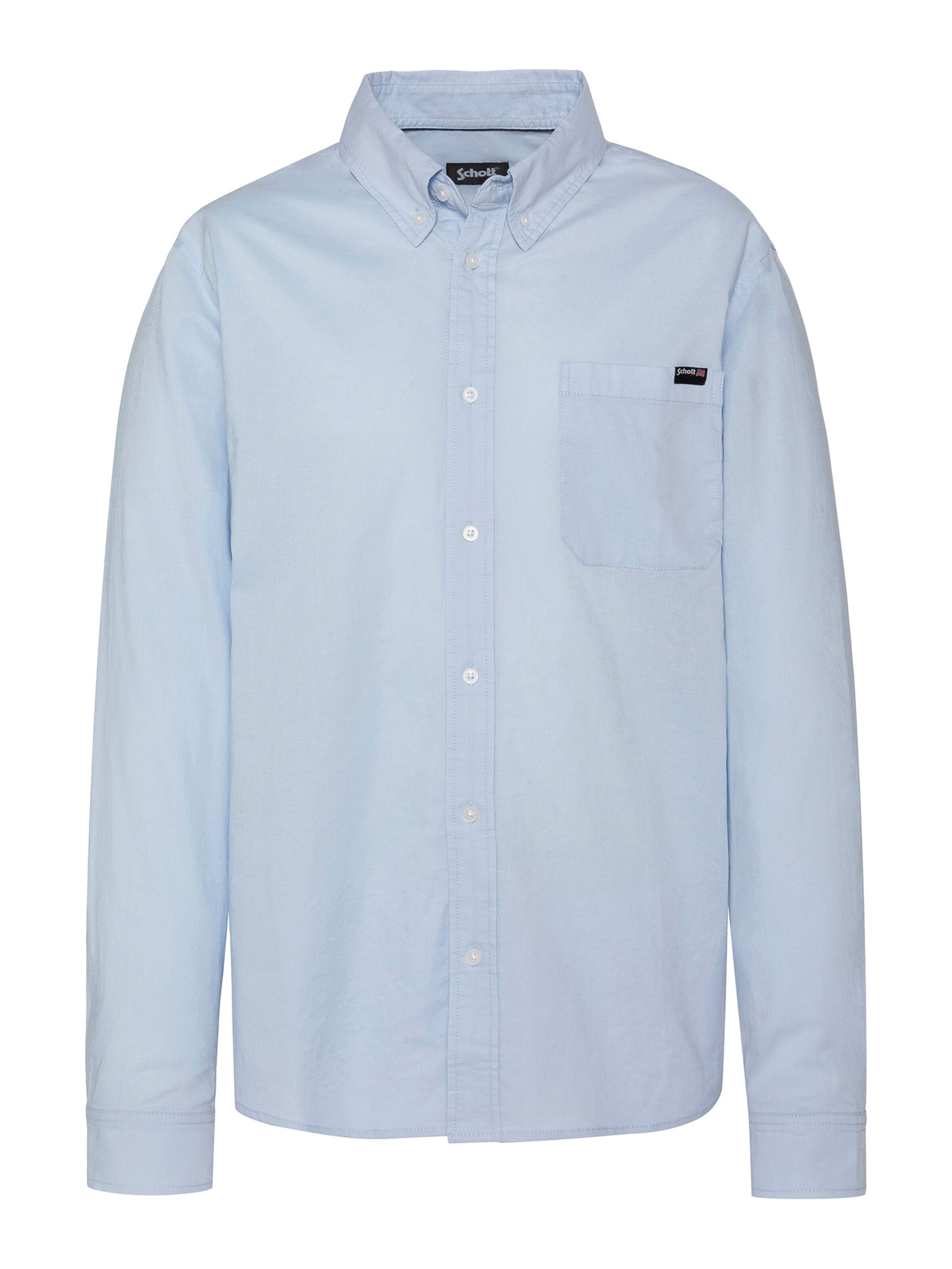 T-Shirt Schott NYC en bleu : devant