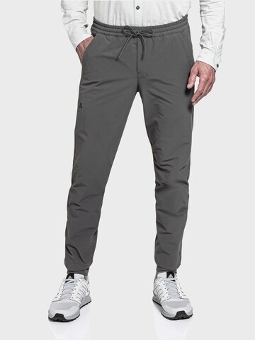 Coupe slim Pantalon outdoor 'Vienna ' Schöffel en gris : devant