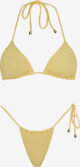 Acuarela Brand Bikini 'Rio Triangle Bikini Set' koossa S värissä pastellinkeltainen, Tuotenäkymä