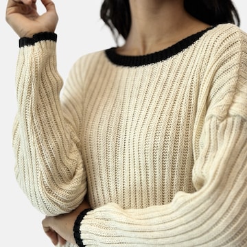 Elara Strikkjole i beige