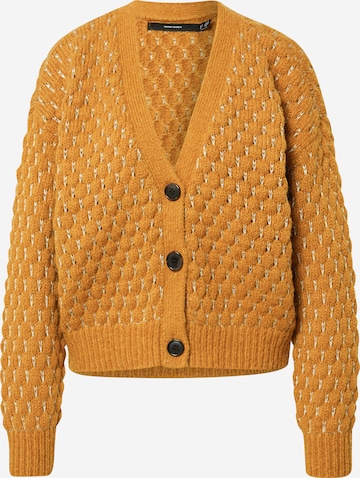 VERO MODA Knit Cardigan 'WINNIE' in Brown: front