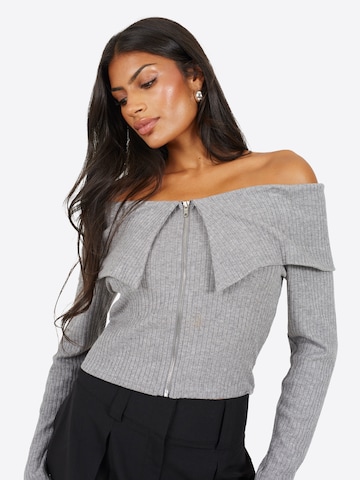 BRAVE SOUL Gebreid vest in Grijs