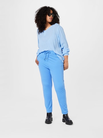 ONLY Carmakoma Regular Broek 'GOLDTRASH' in Blauw