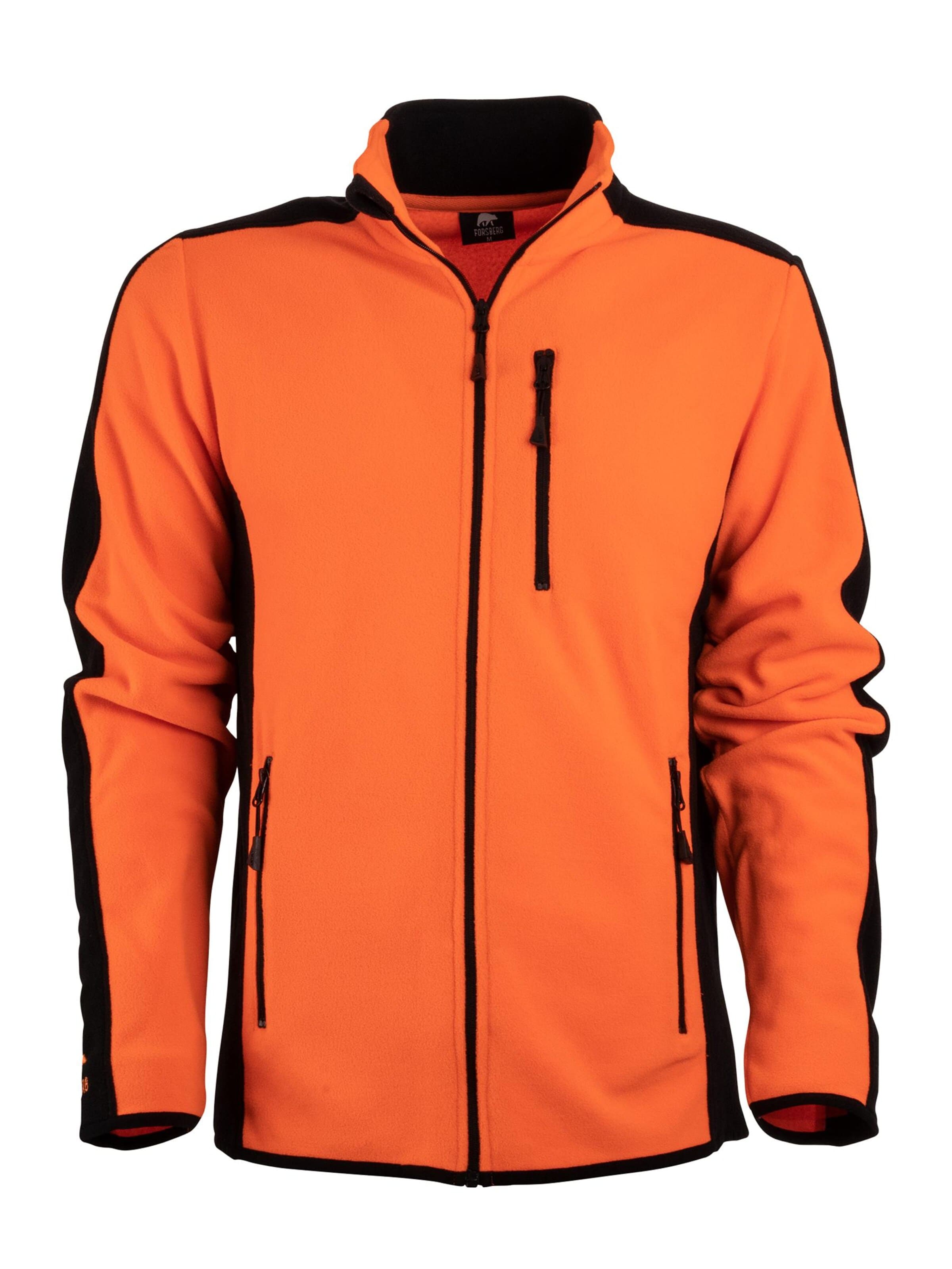 FORSBERG Fleece Jacket 'Bjarkir' in Orange: front