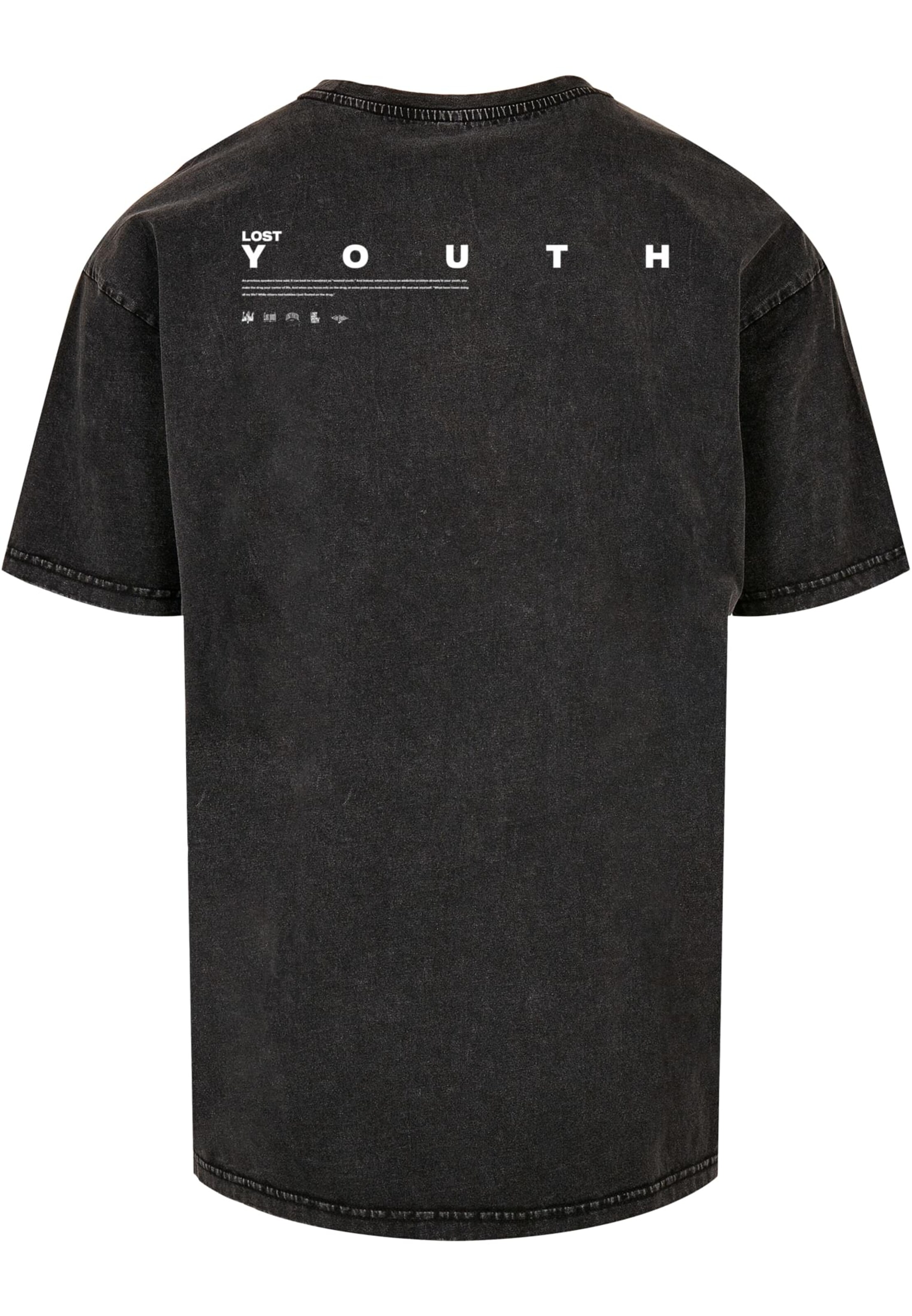 Lost Youth Shirt 'Dove' in Black