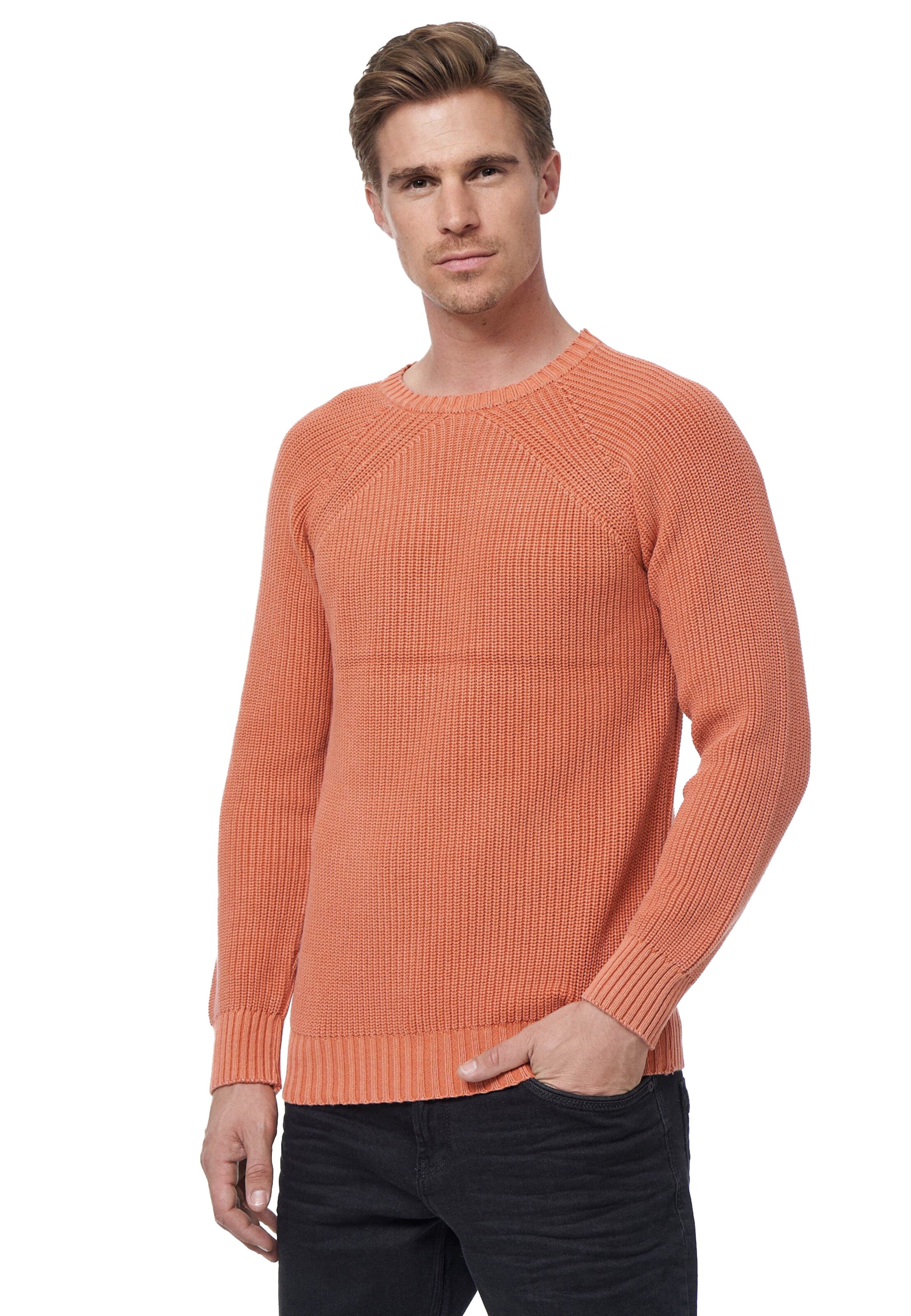 Rusty Neal Strickpullover in Orange: Vorderseite