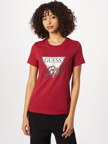 GUESS Shirt in Red: front