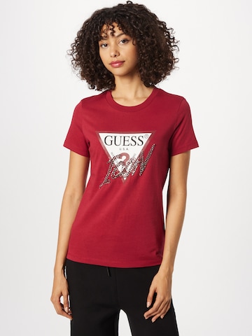 GUESS T-Shirt in Rot: predná strana