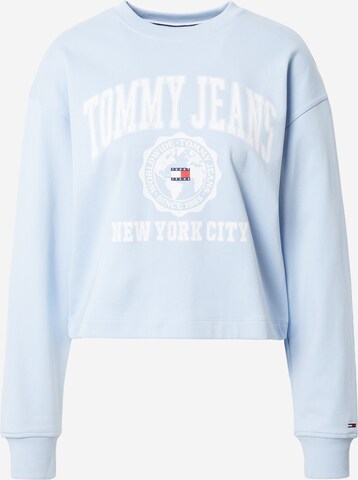 Tommy Jeans Sweatshirt in Blauw: voorkant