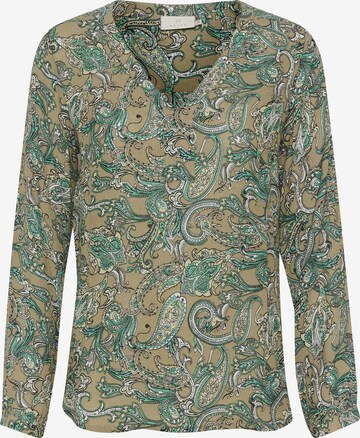 Kaffe Blouse 'Amber' in Groen: voorkant