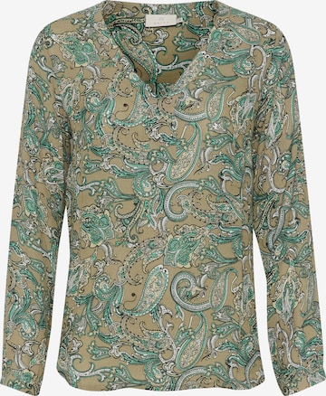 Kaffe Blouse 'Amber' in Groen: voorkant