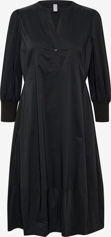 Robe-chemise CULTURE en noir : devant