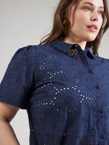 Vero Moda Curve Bluse 'VMCHAY' in Blau