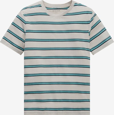TOM TAILOR Shirt in grün / weiß, Produktansicht