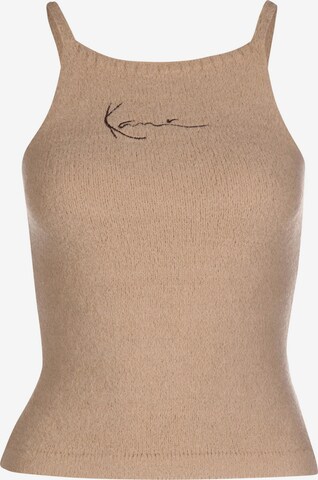 Karl Kani Knitted Top in Beige: front