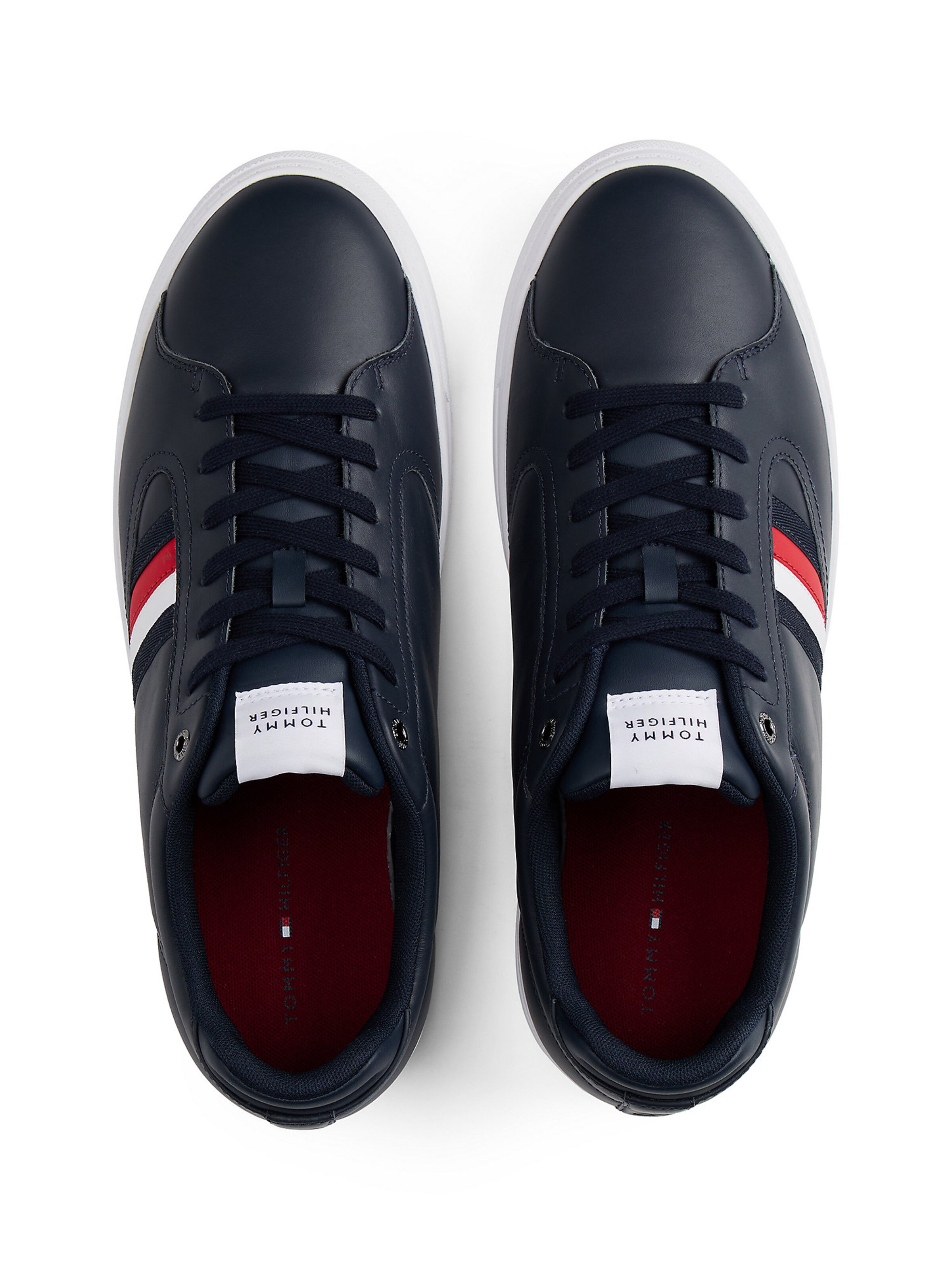 TOMMY HILFIGER Sneaker 'Icon Signature Tape Court' in Blau