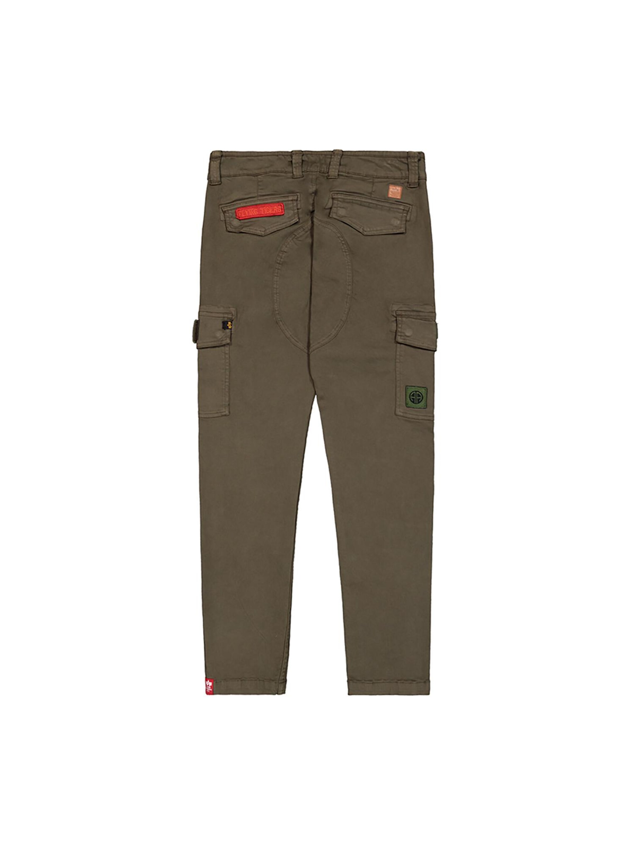 ALPHA INDUSTRIES Regular Cargo Pants 'Petrol Patch' in Green