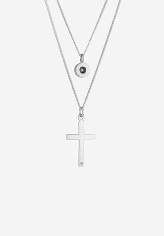 ELLI Necklace 'Layer Kreuz' in Silver