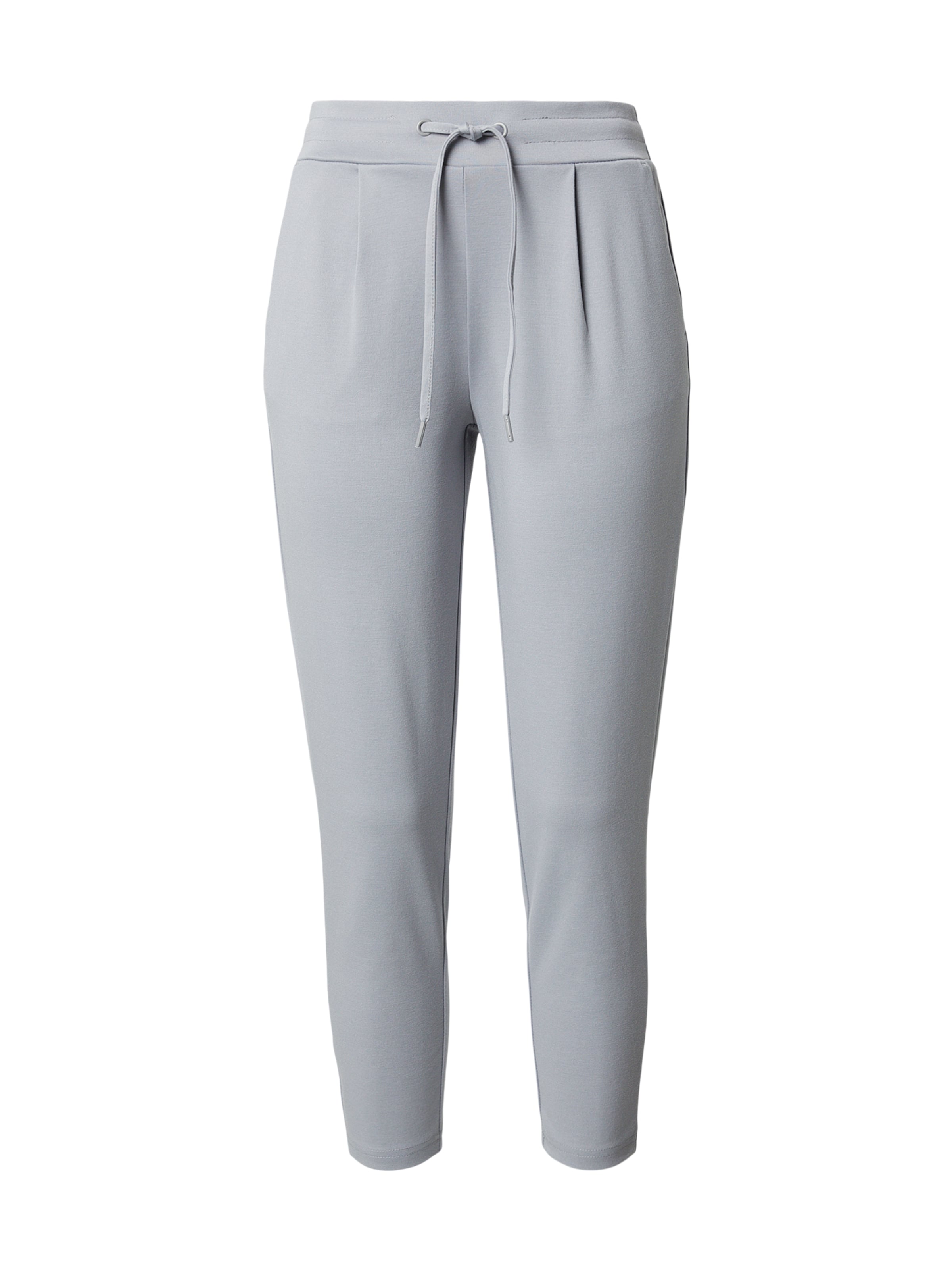 ICHI - Tapered Calças 'IHKATE' em cinzento: frente