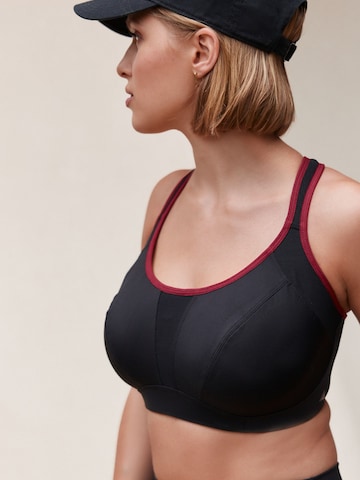 Next Bustier Urheilurintaliivit värissä musta: etupuoli