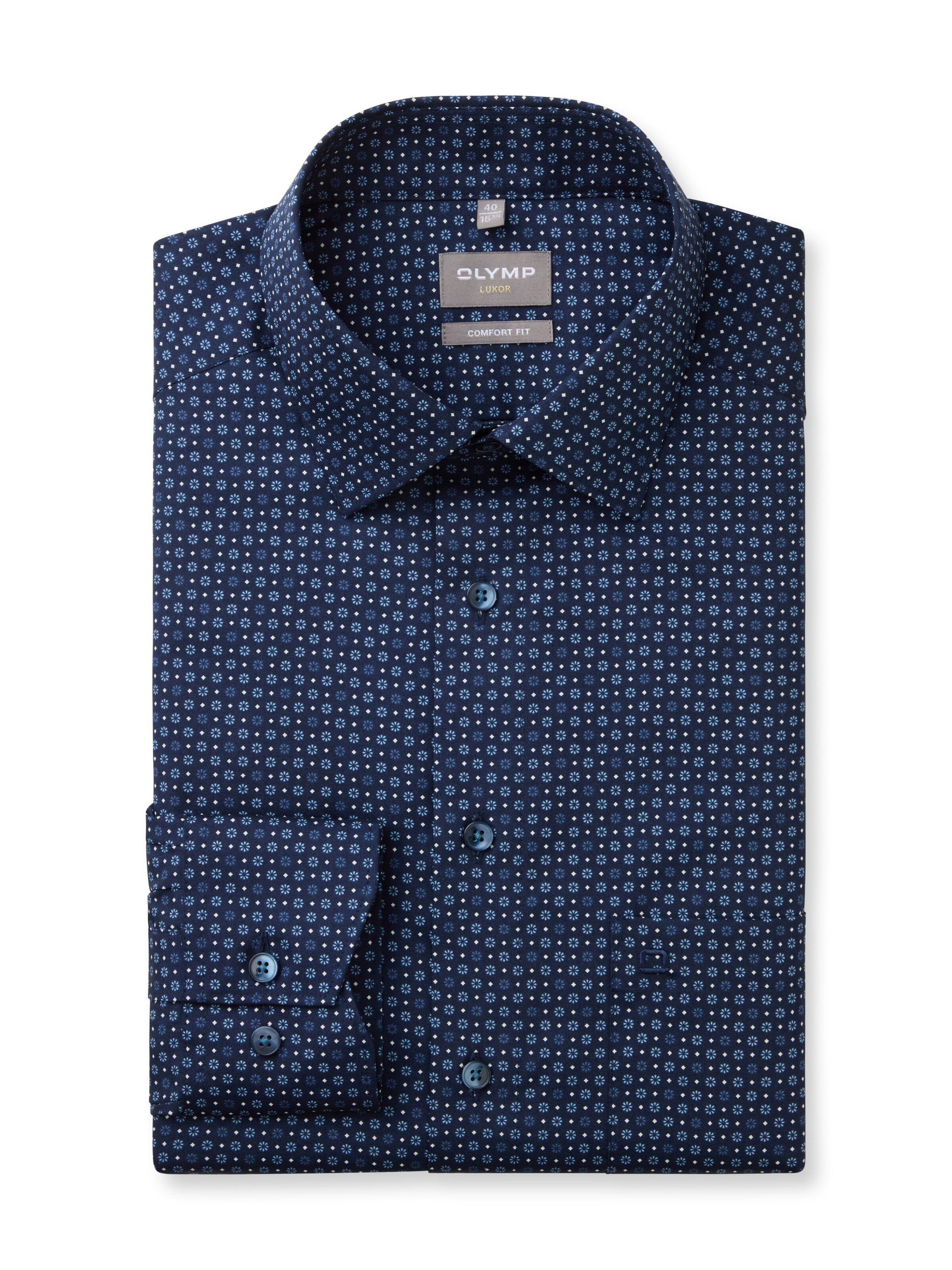 OLYMP Comfort Fit Hemd in Blau