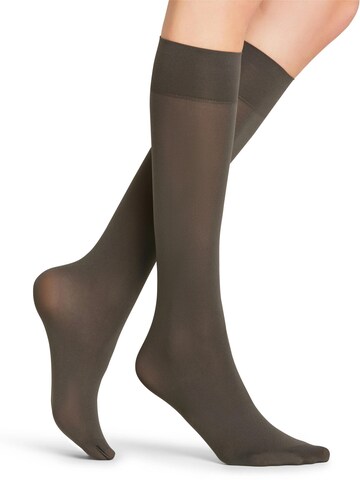 FALKE Overknee Strümpfe 'Seidenglatt'‌‌‌‌‌ in Grau