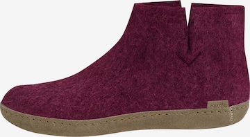 Glerups Hausschuh 'Classic' in Lila: Vorderseite