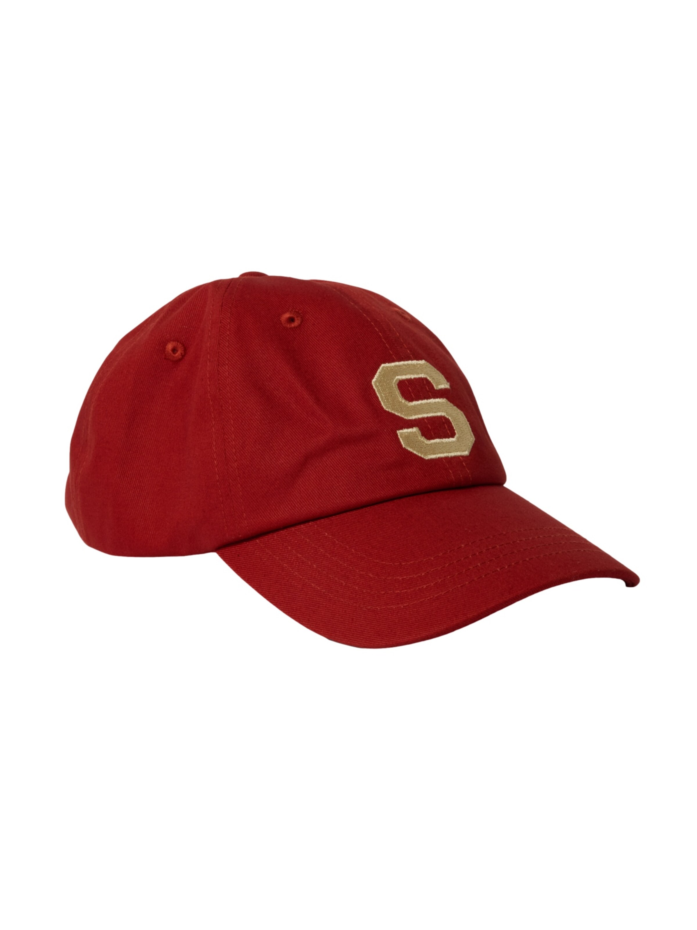 Cappello da baseball 'Winston' di SELECTED in rosso: frontale