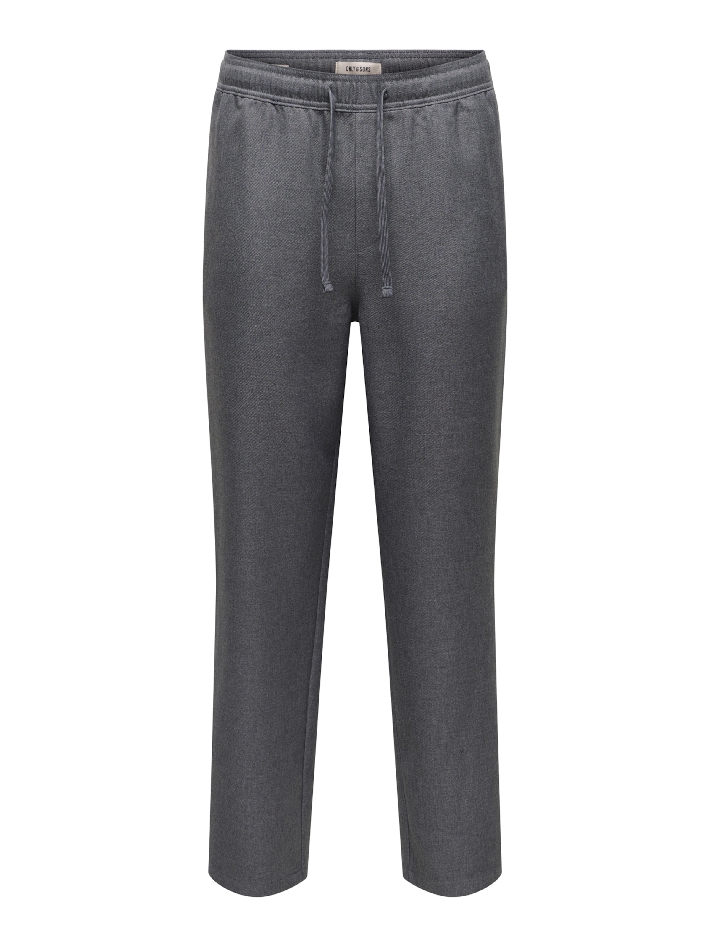Only & Sons Loosefit Byxa 'ONSTOBY' i grå: framsida