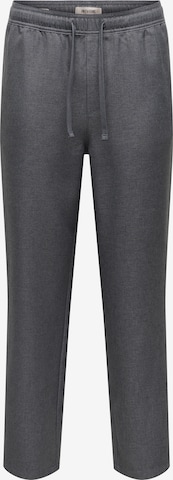 Only & Sons Loosefit Byxa 'ONSTOBY' i grå: framsida
