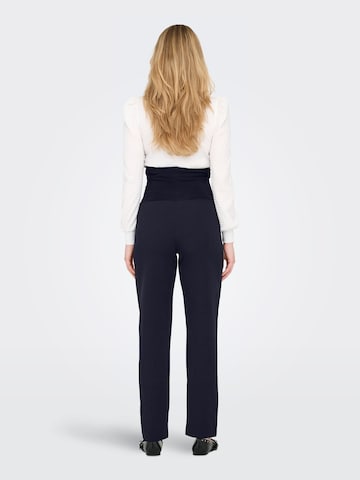 Only Maternity - Pierna ancha Pantalón en azul
