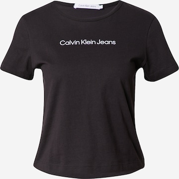 Calvin Klein JeansMajica - crna boja: prednji dio