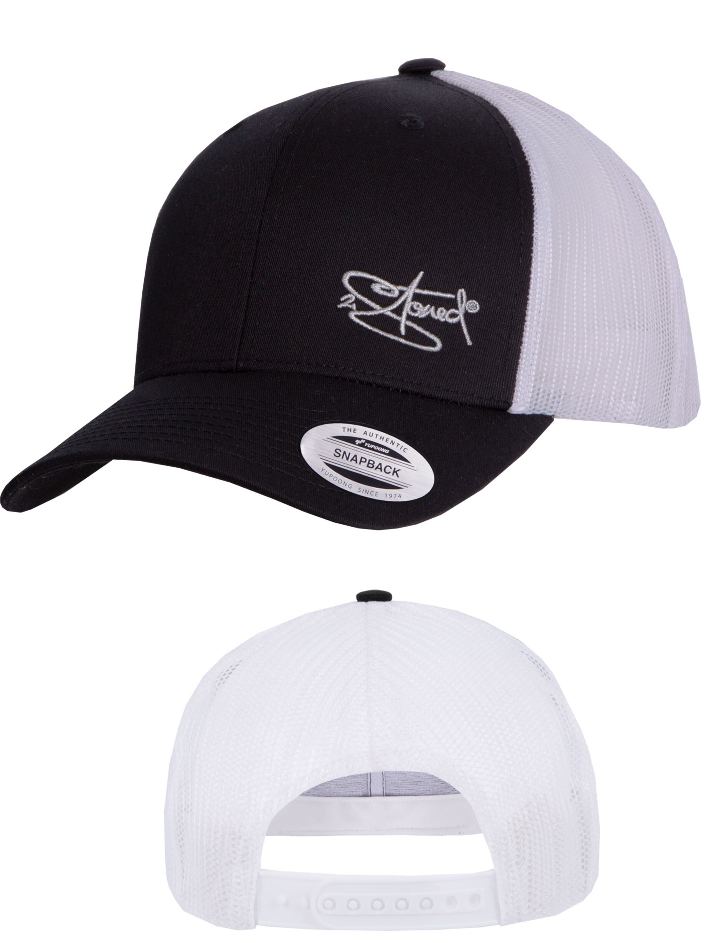2Stoned Cap 'Flexfit Trucker Retro 2-Tone' in White