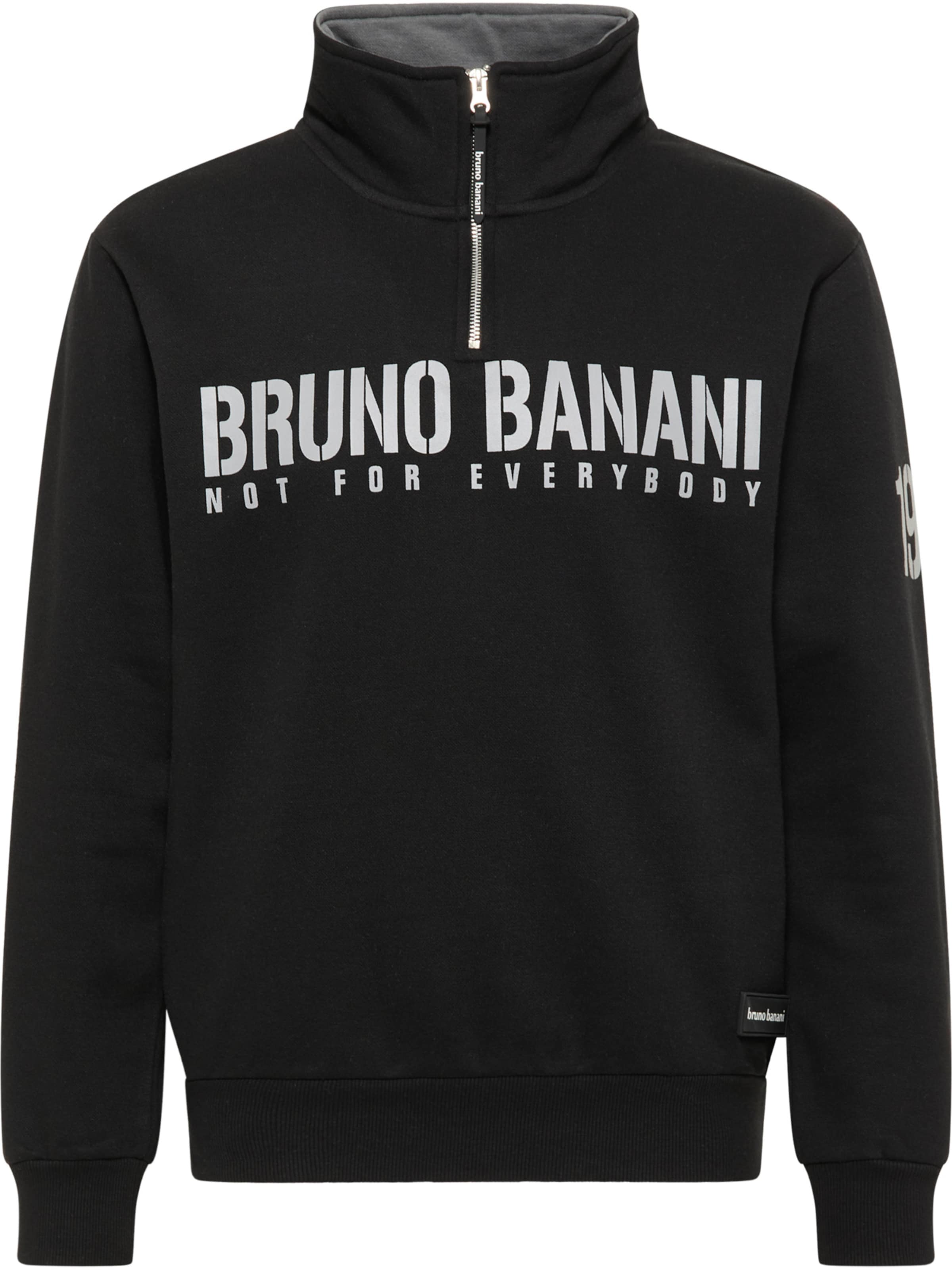 Bruno Banani Sweatshirt 'Andrews' in Black: front